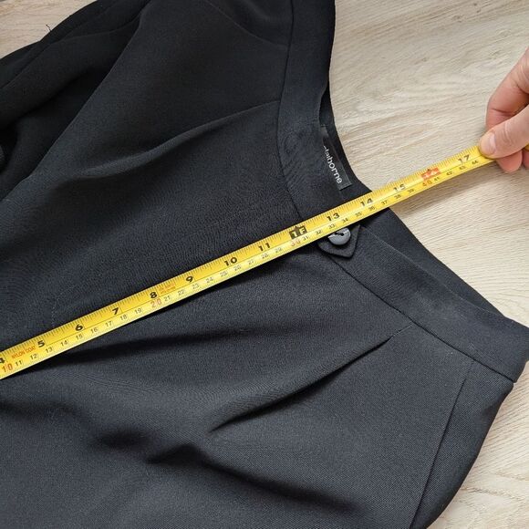 Liz Claiborne Collection Black Pleated Straight Leg Dress Pants 10 Vintage - Picture 10 of 12